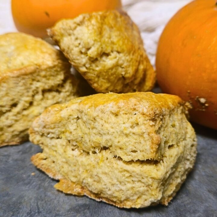 pumpkin scones and pumpkins